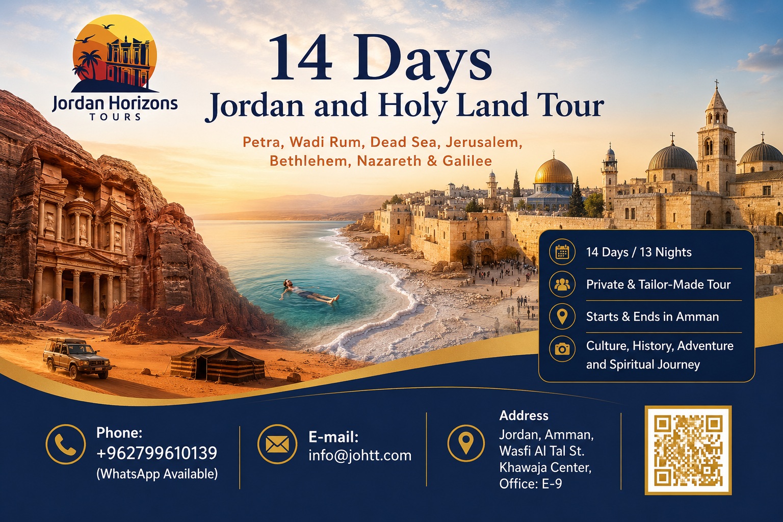 14 Days Jordan and Holy Land Tour by Jordan Horizons Tours